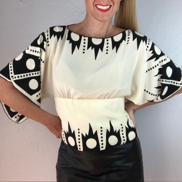 Anthropology x Anna Sui Silk Blouse size 4, small - Picture 3 of 14